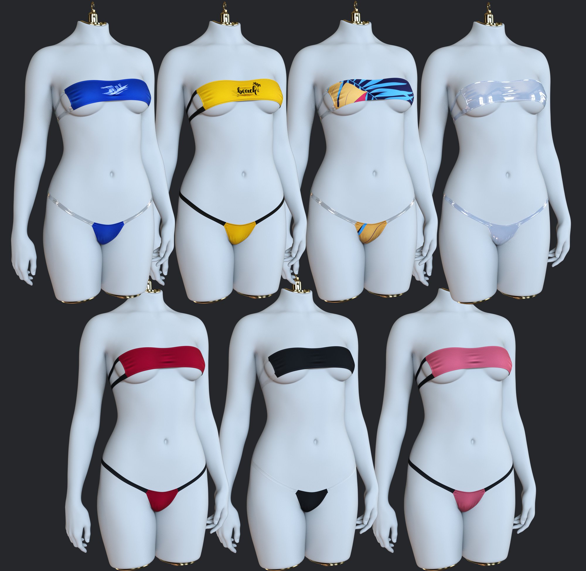 DForce Ultra XS Bikini For Genesis 9 Daz 3D