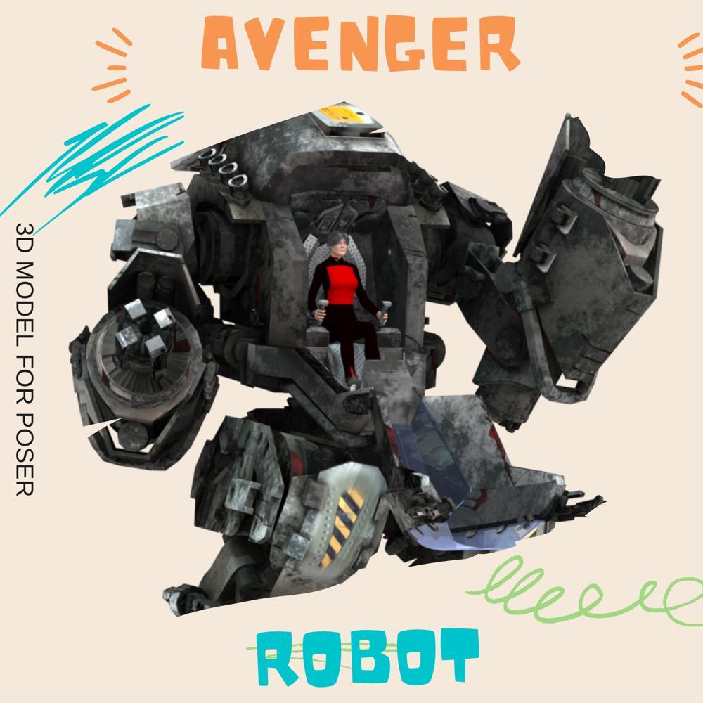 Robot Avenger For Poser Daz 3D