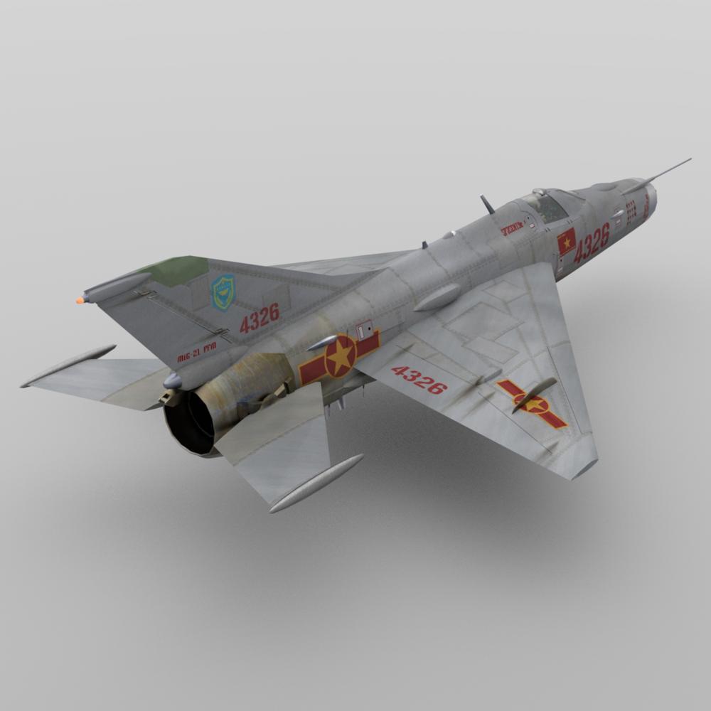 MiG 21 PFM Fishbed F For DAZ Studio Daz 3D