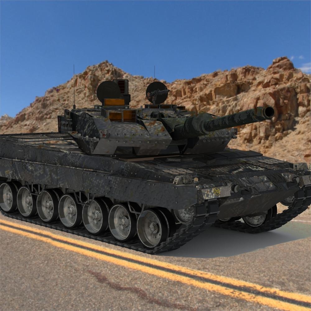 Leopard Tank For Poser Daz D