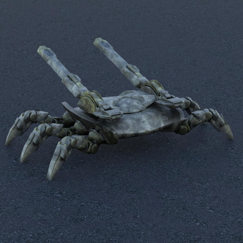 Spider Tank For Poser Daz 3D