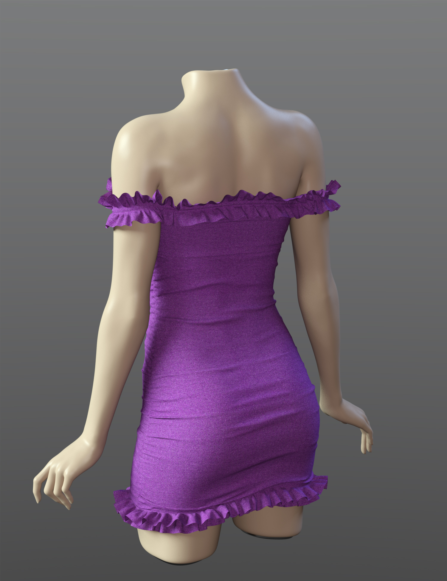 Spr Pleated Dress For Genesis Daz D