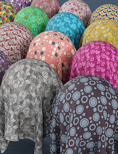 DD PBR Geometric Fabric Shaders For Iray Vol 2 Daz 3D