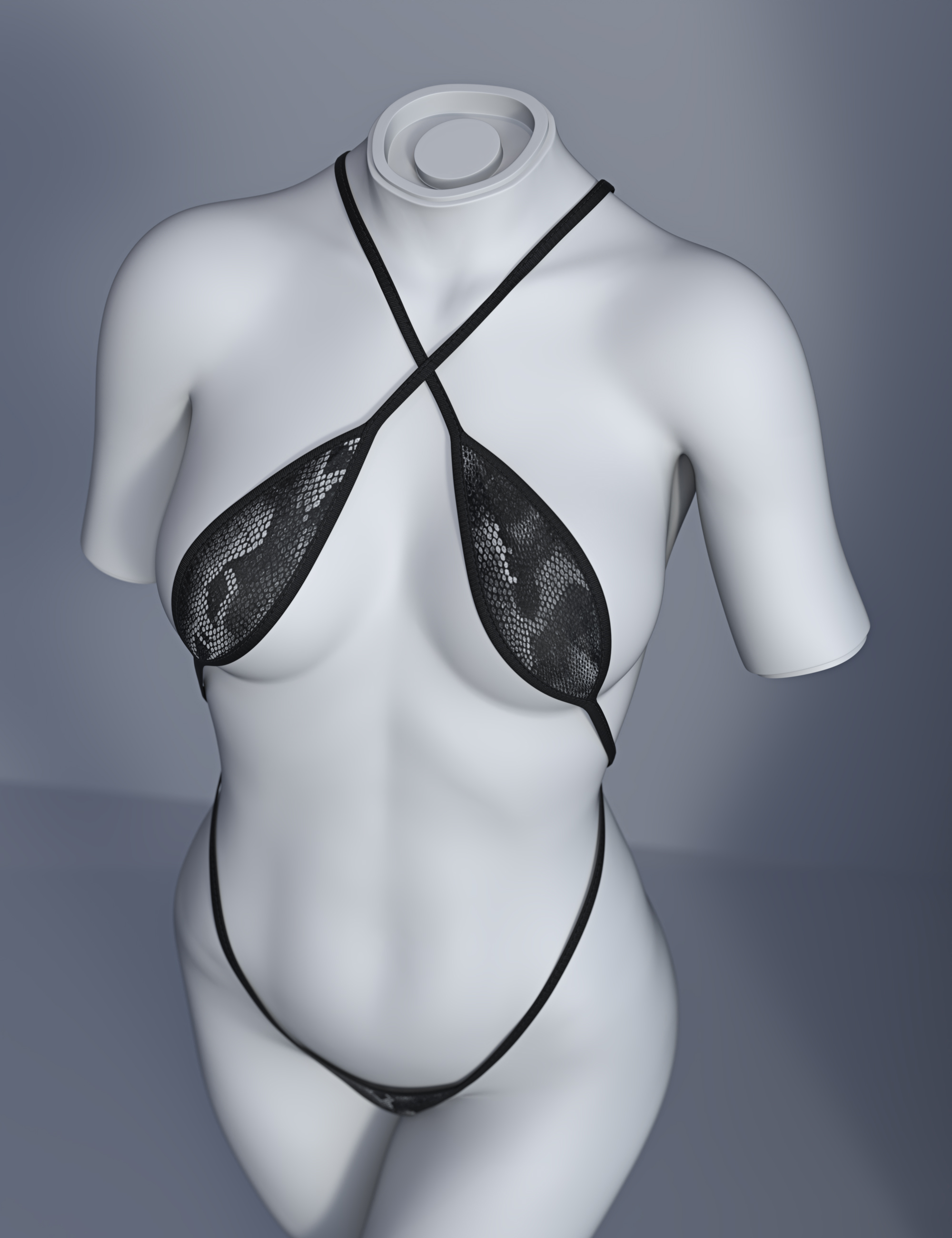 Dforce Su Cross Strap Bikini For Genesis And Female Daz D