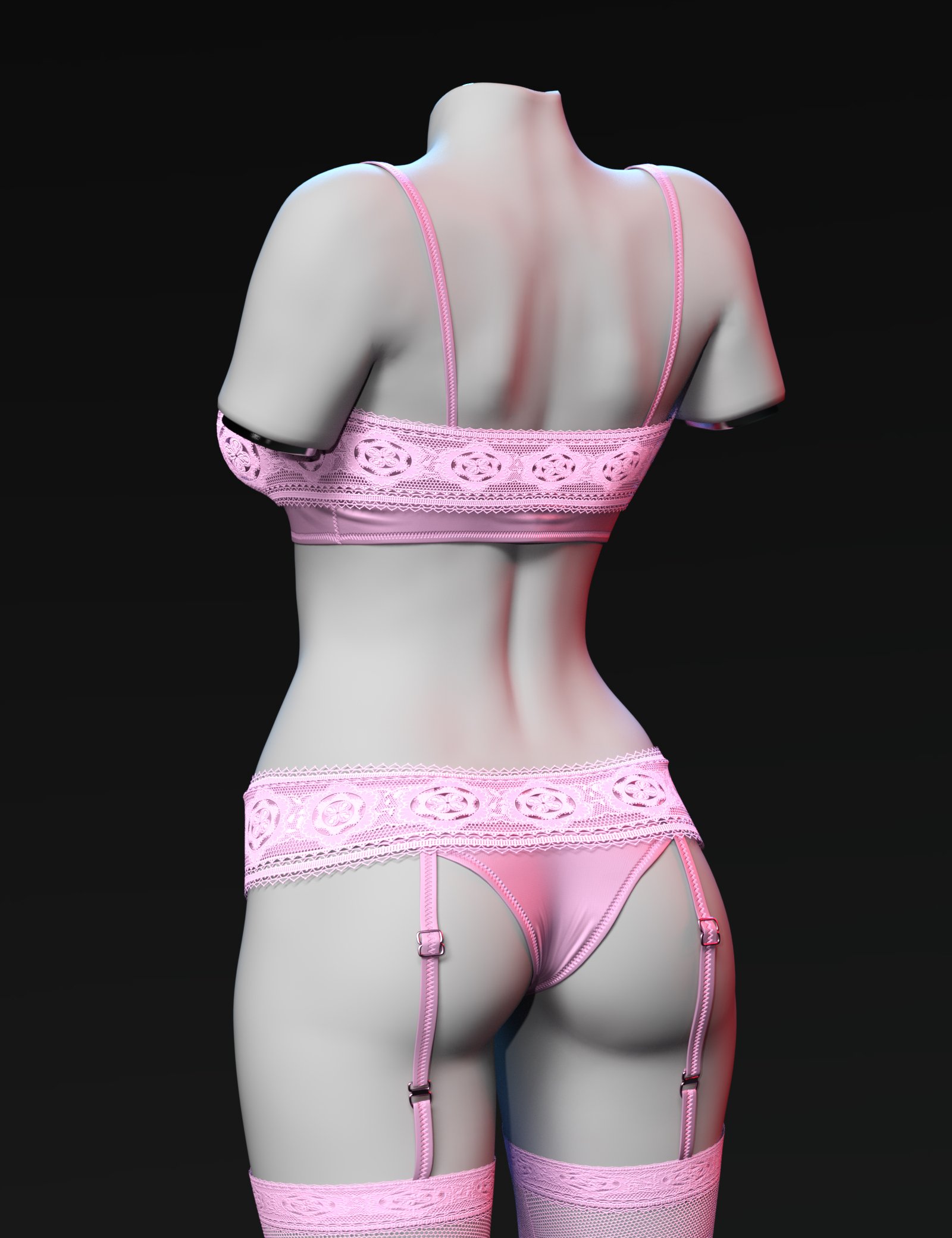 X Fashion Chantal Lingerie Set For Genesis Daz D