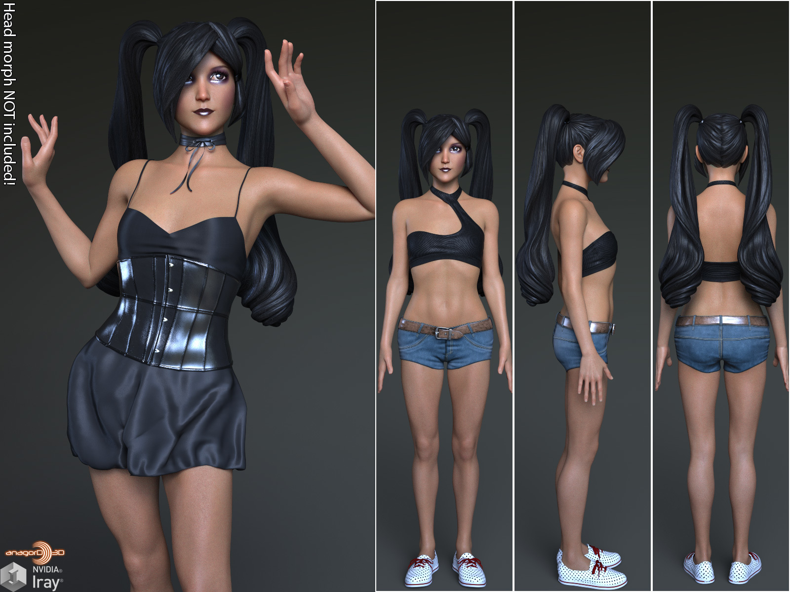 Anime Body Morphs For G8F Vol 4 Daz 3D