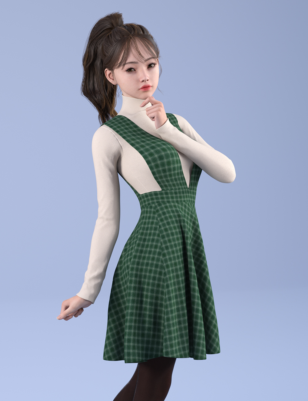 Dforce Hnc Pinafore Dress Outfits For Genesis Daz D