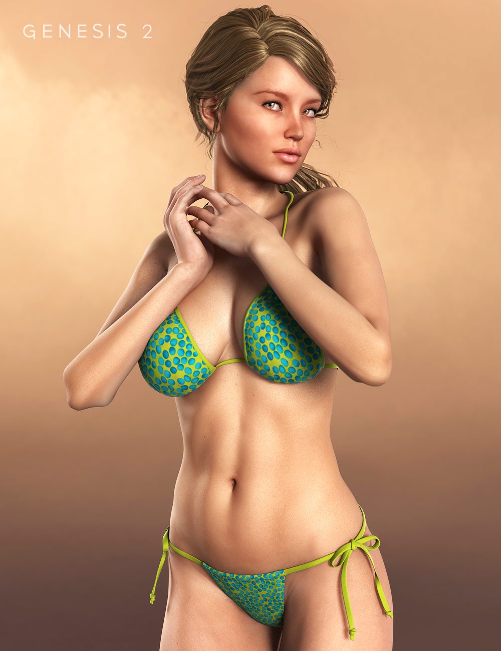 String Bikini For Victoria 6 Textures Daz 3D