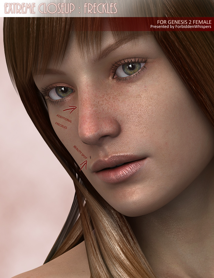 Extreme Closeup Freckles For Genesis Female S Daz D