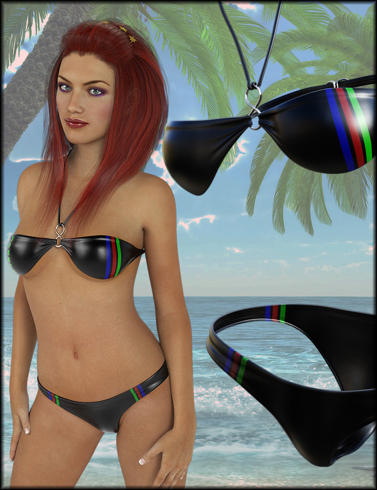 Halter Neck Bikini Textures Daz D