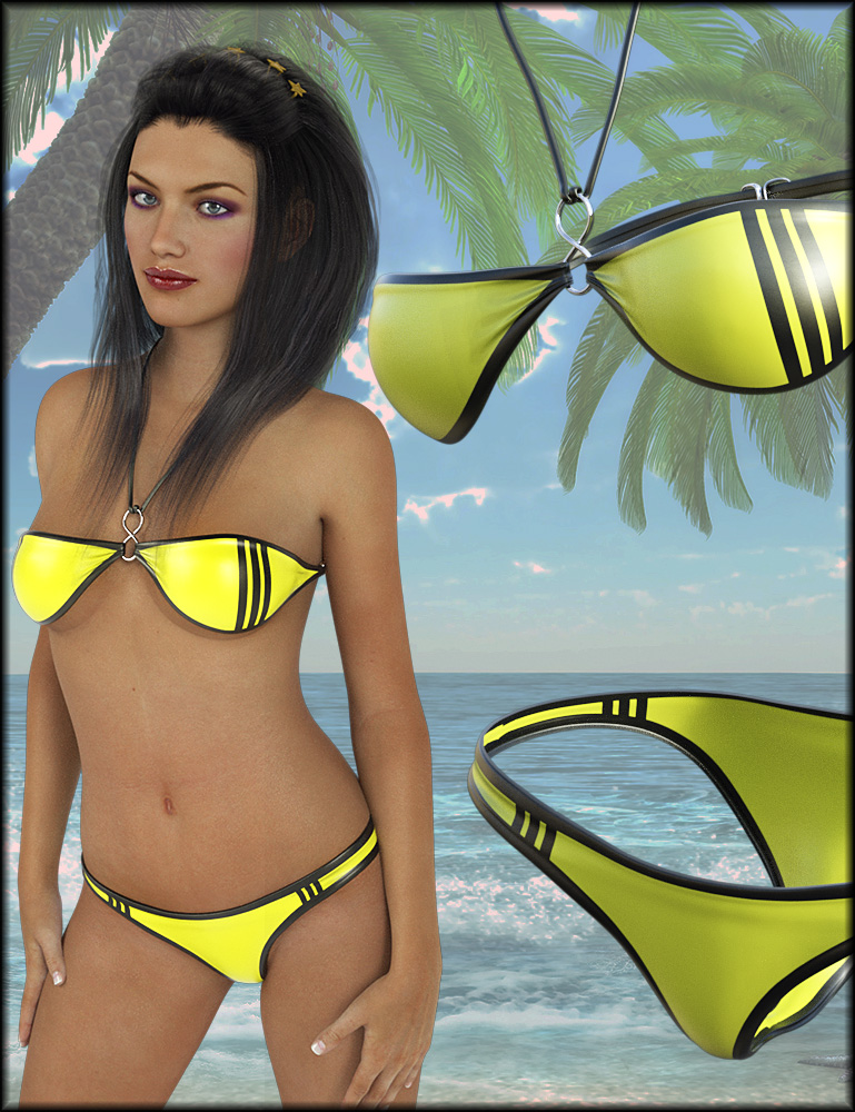 Halter Neck Bikini Textures Daz D