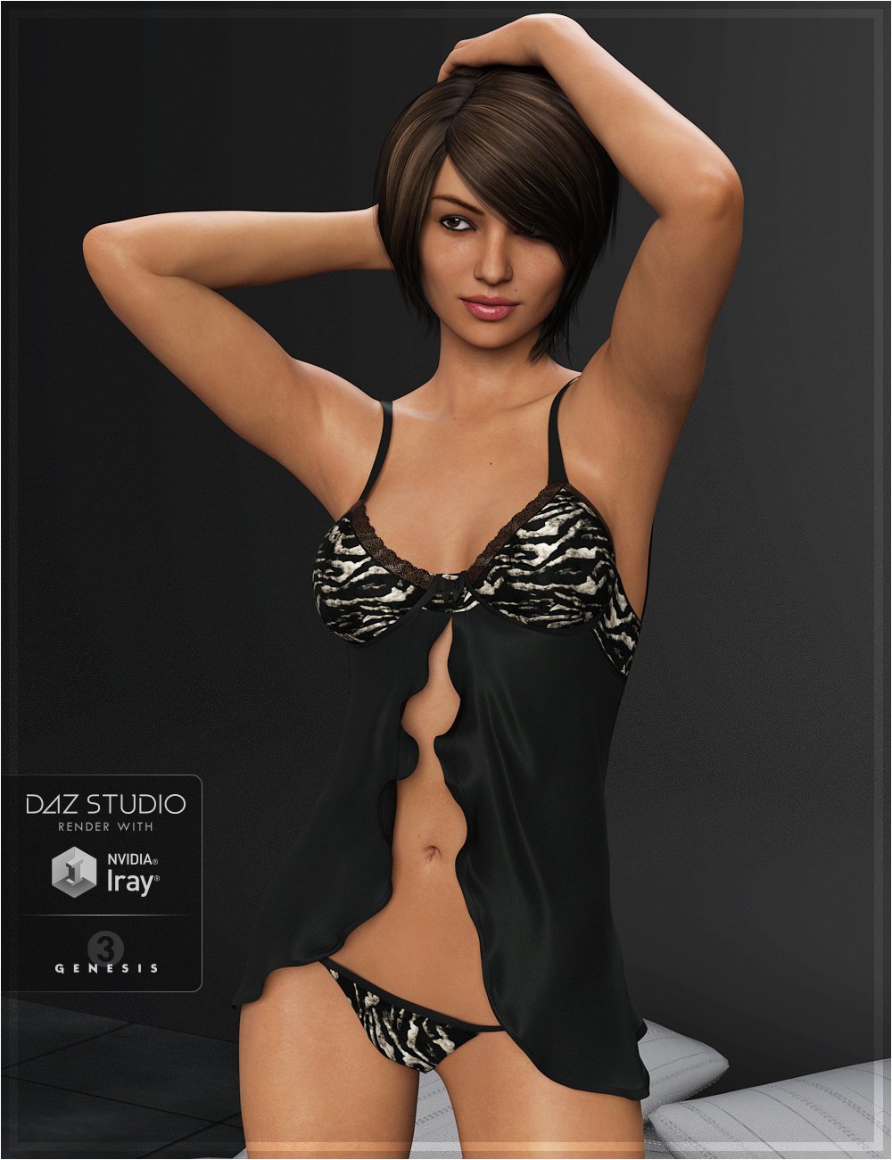 Hey Baby Lingerie Textures Daz 3D