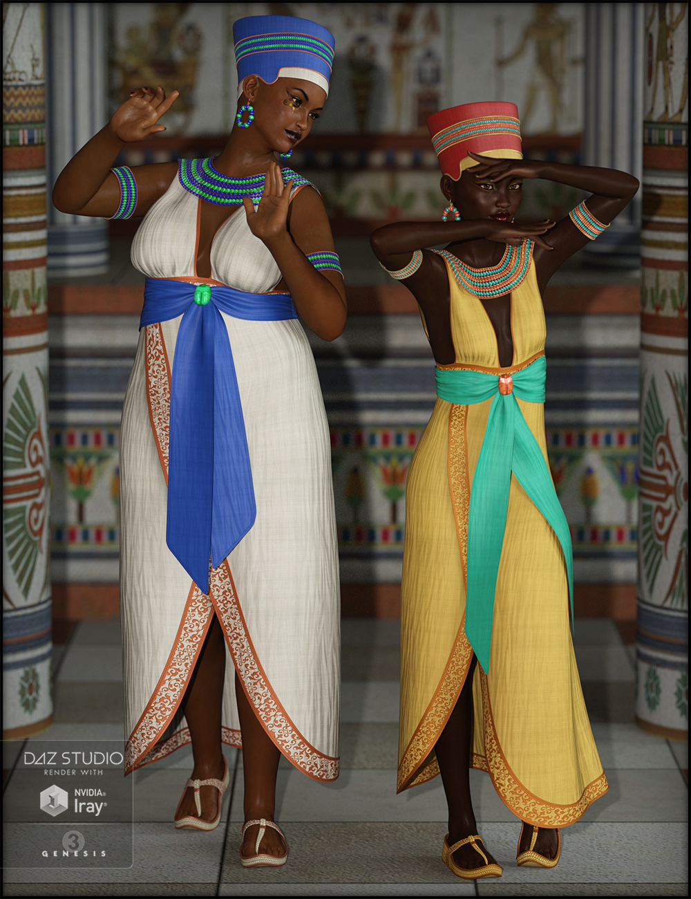 Egyptian Outfit For Genesis Female S Daz D