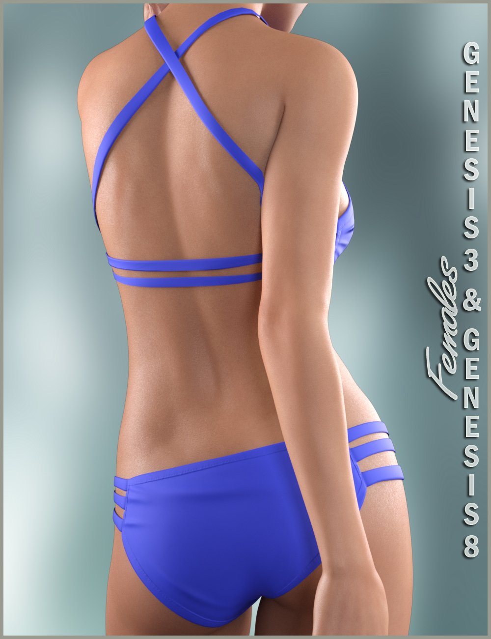 High Neck Bikini For Genesis 3 And Genesis 8 Female S Daz 3D