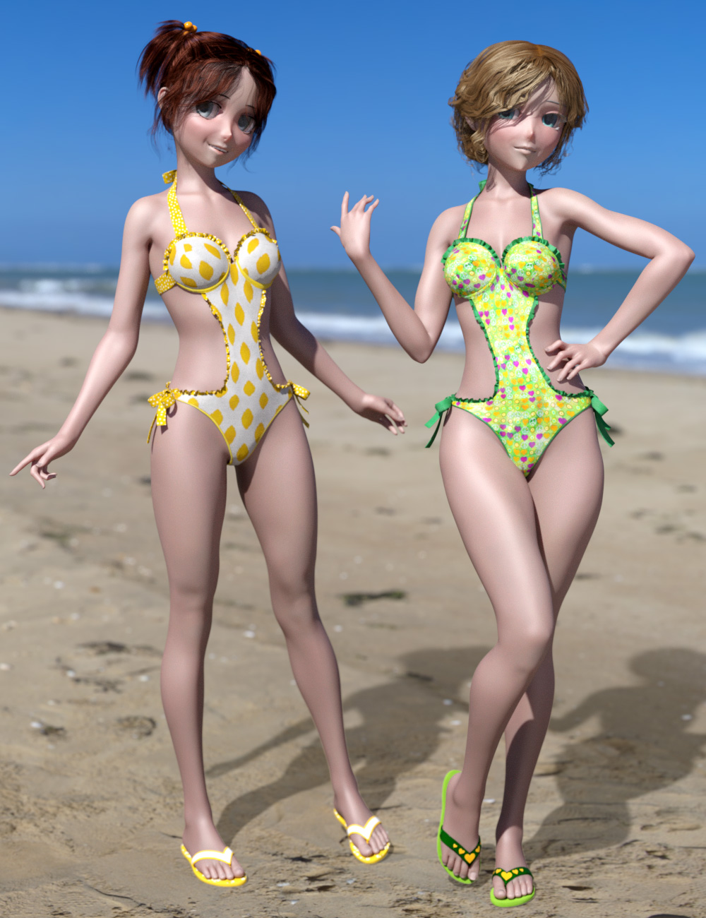 Frilly Swimsuit For Genesis 8 Female S Daz 3D