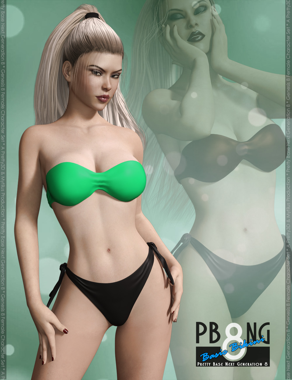 Pretty Base NG 8 Basic Bikini For Genesis 8 Female S Daz 3D