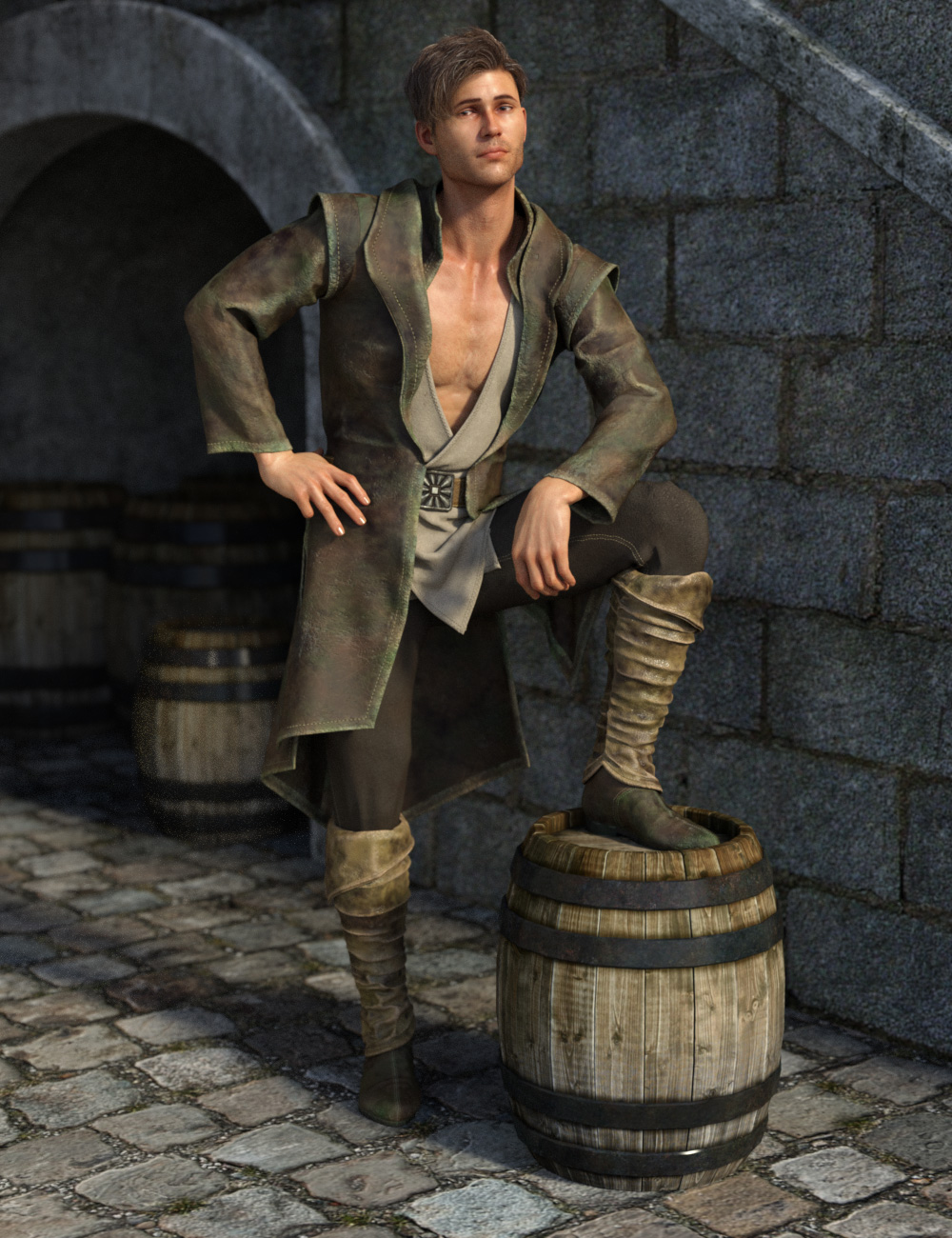 Dforce Royal Fantasy Outfit For Genesis Male S Daz D