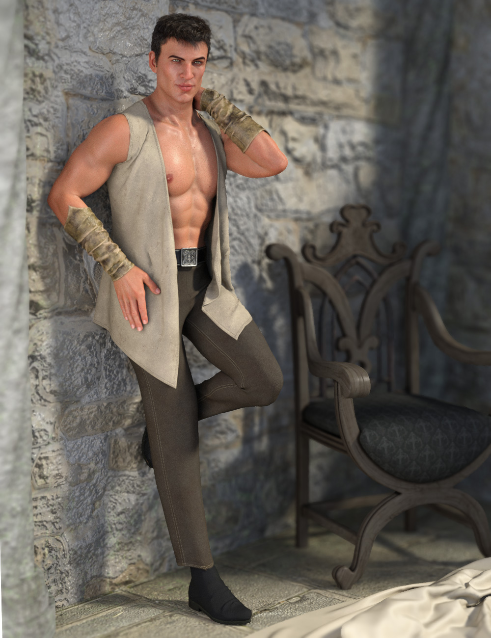 Dforce Royal Fantasy Outfit For Genesis Male S Daz D