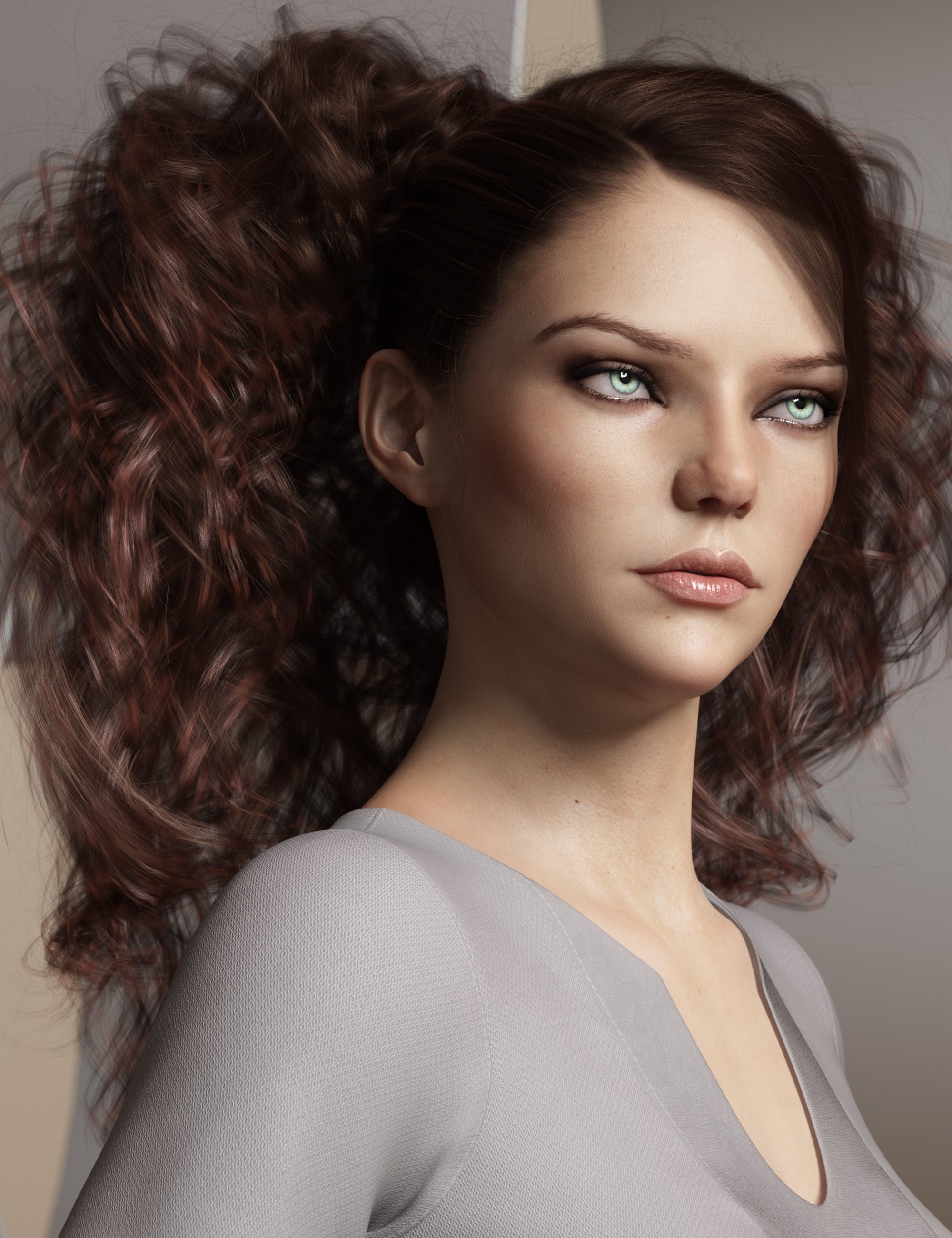 Texture Expansion For Surrounding Curls Hair Daz D