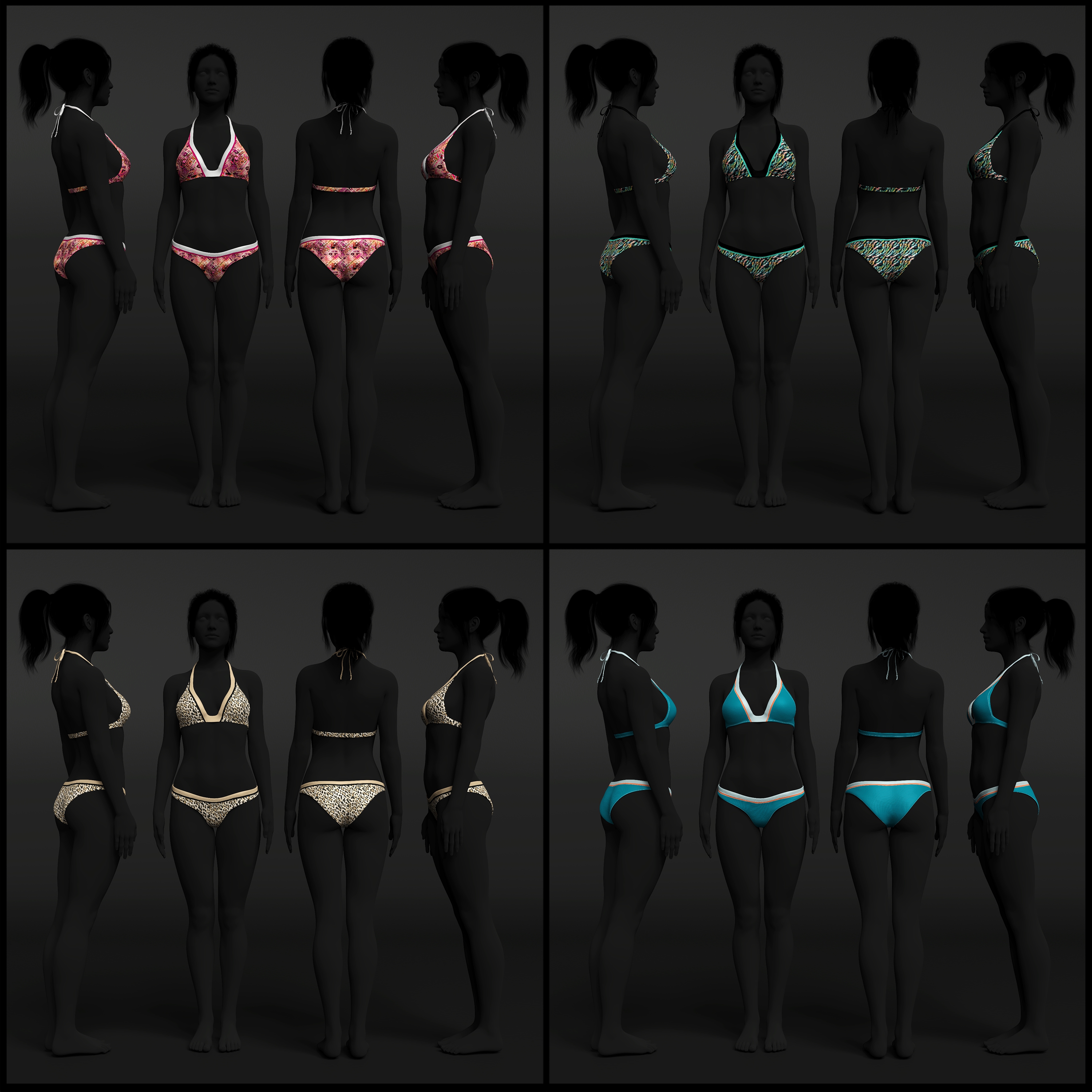 Hannelore Bikini Outfit Textures Daz D