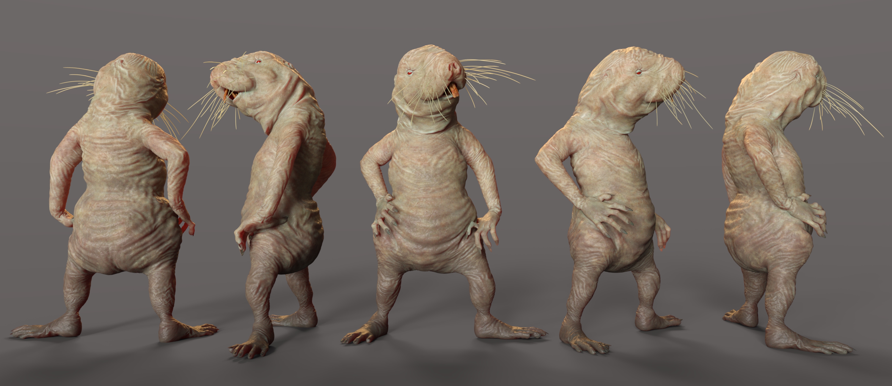 Unsightly Textures For The Storybook Naked Mole Rat For Genesis