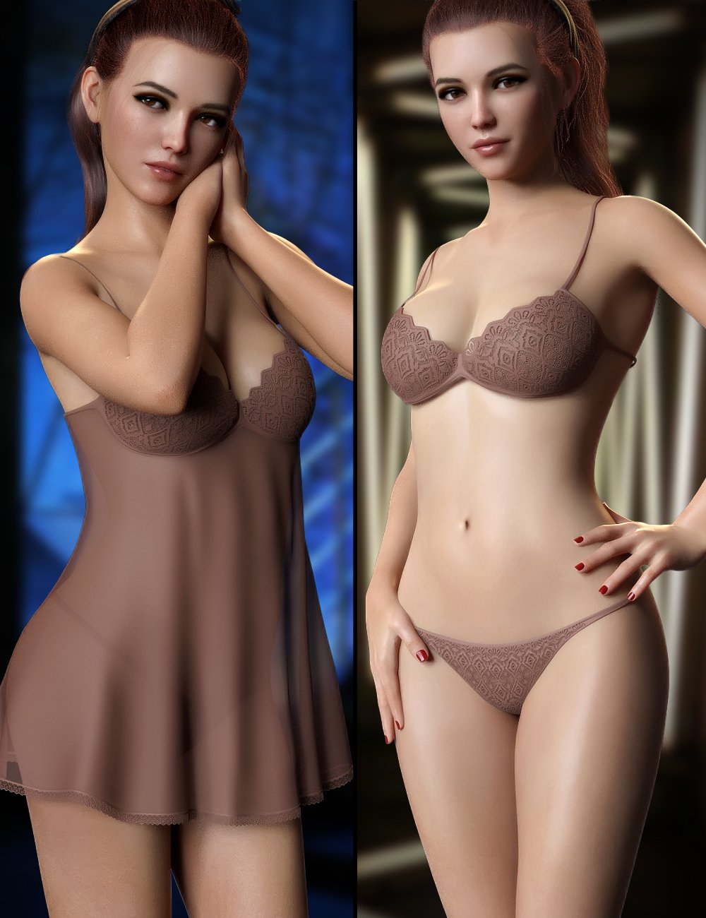 DForce Emotion Lingerie Set For Genesis 8 And 8 1 Daz 3D