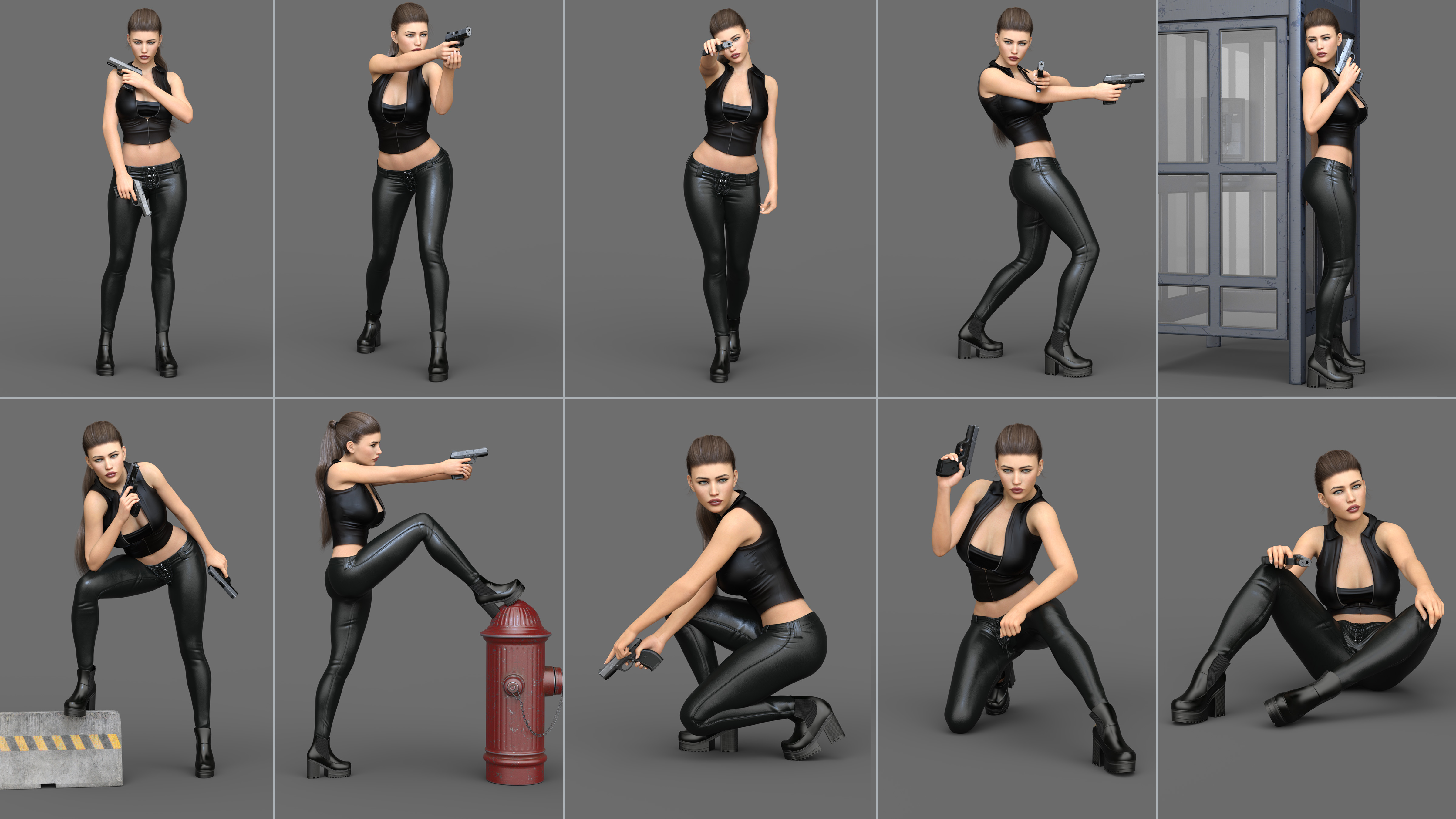 Z Ultimate Handgun Prop And Pose Mega Set For Genesis 8 And 8 1 Daz 3D