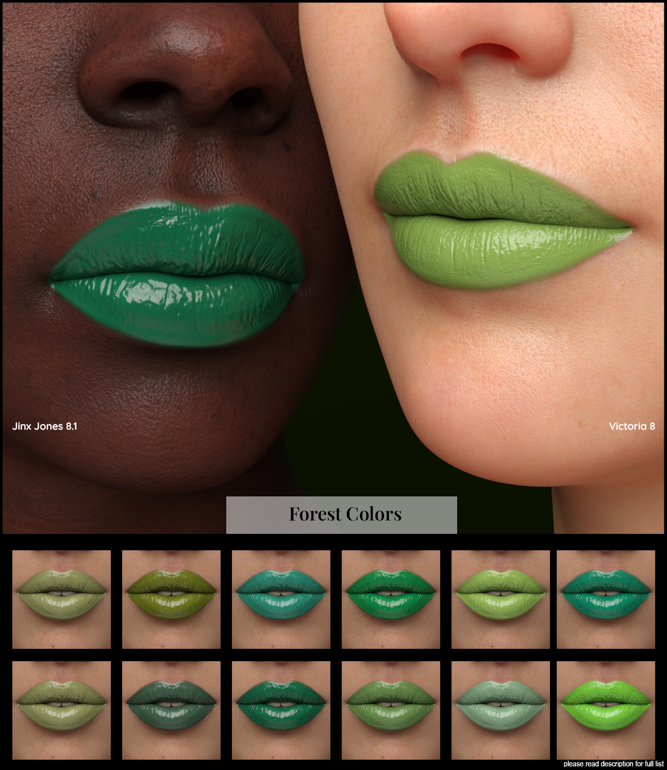 CGI Kiss Me Lip Gloss For Genesis 8 And Genesis 8 1 Females Daz 3D