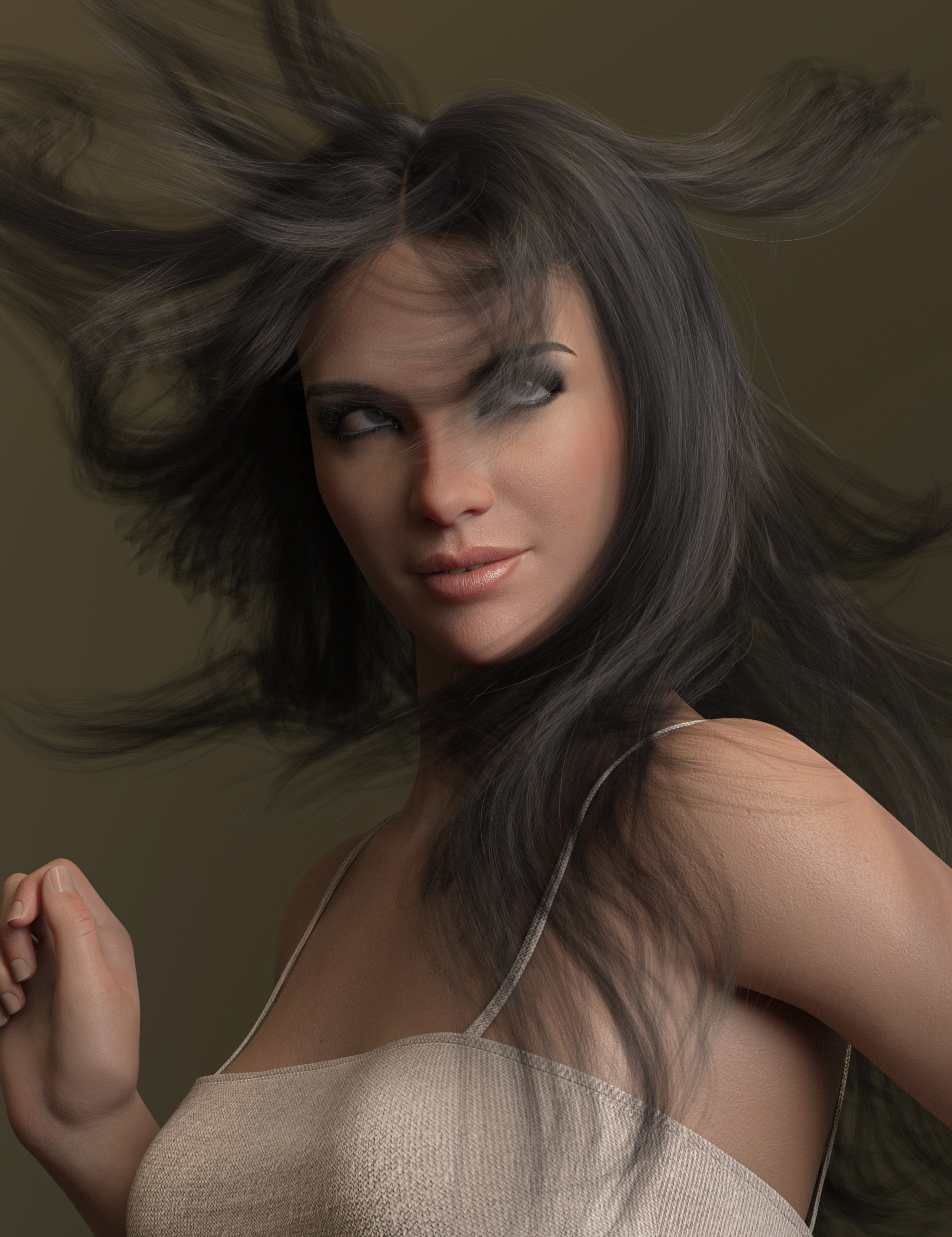 Layered Long Hair For Genesis 8 Female Daz 3D