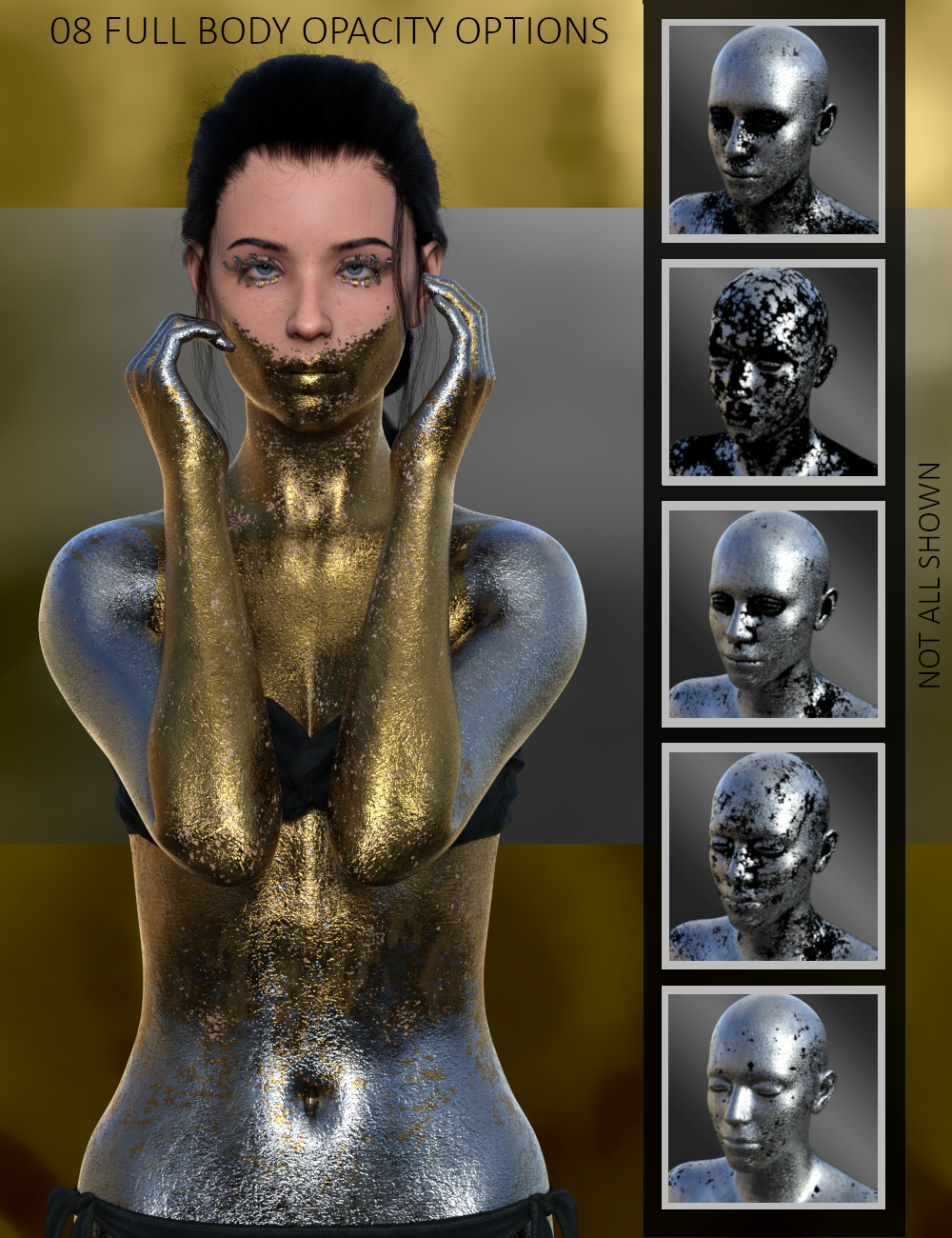 Full Body Gold Leaf Builder For Genesis Daz D