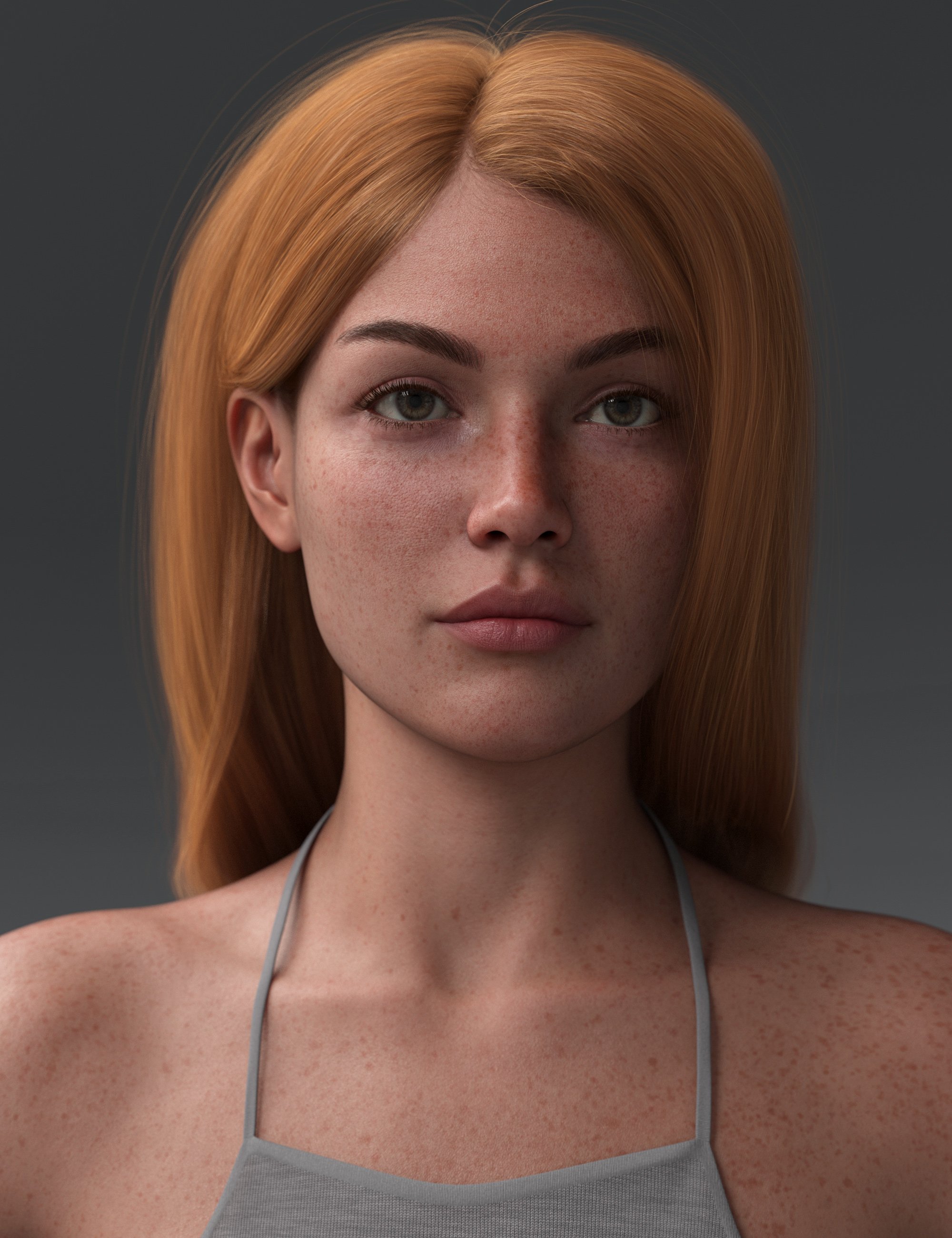 Side Parted Long Bob Hair For Genesis Daz D