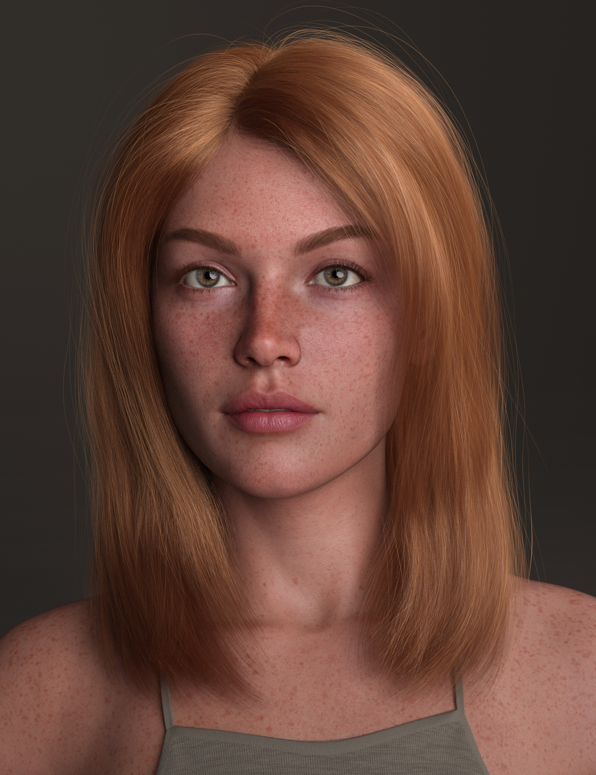 Side Parted Long Bob Hair For Genesis Daz D