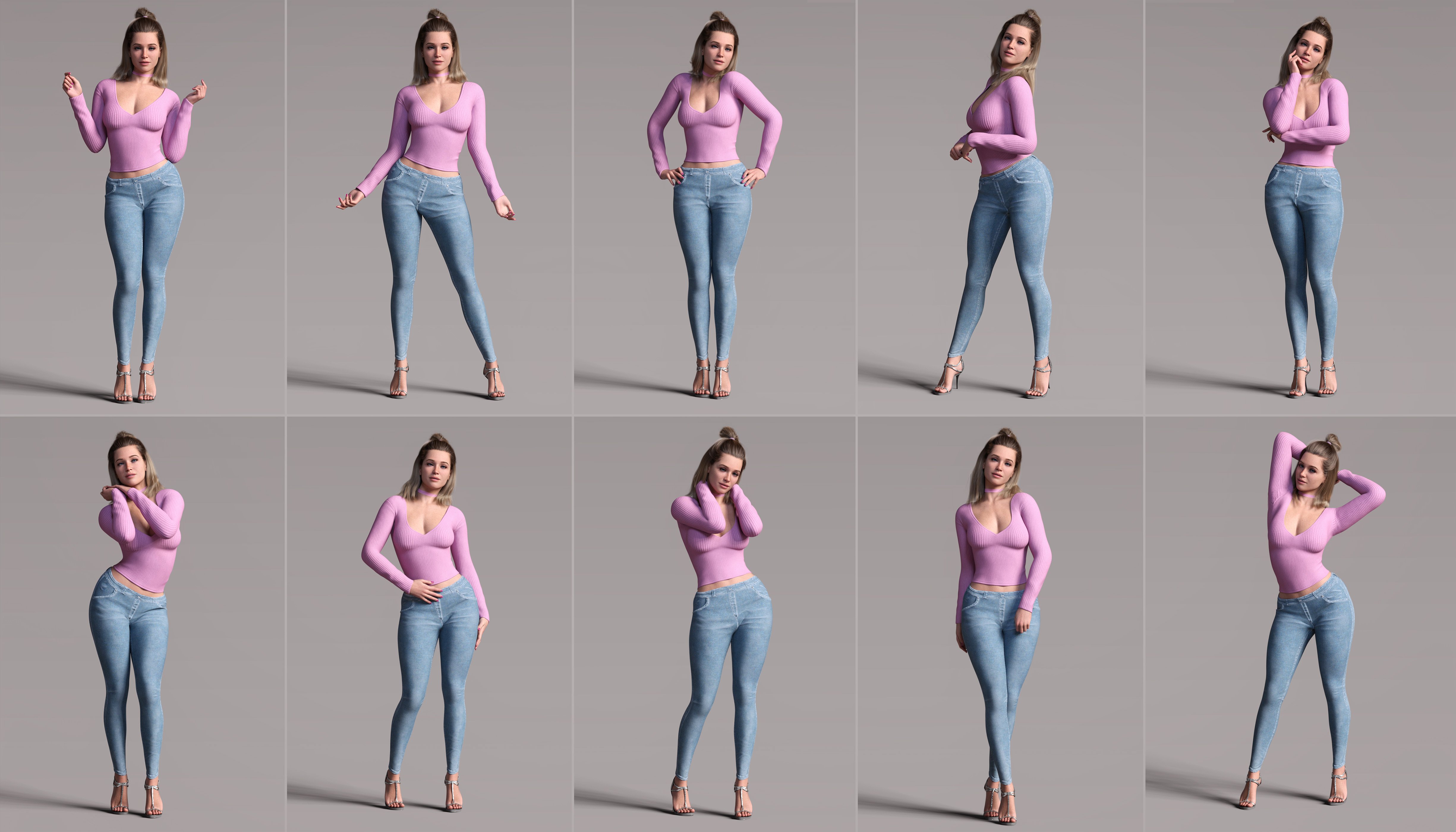 Z Sweet Fashion Pose Mega Set For Genesis Female And Genesis Daz D