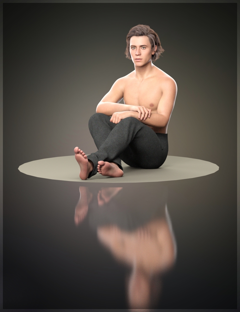 Masculine Seated Poses For Genesis 9 Daz 3D