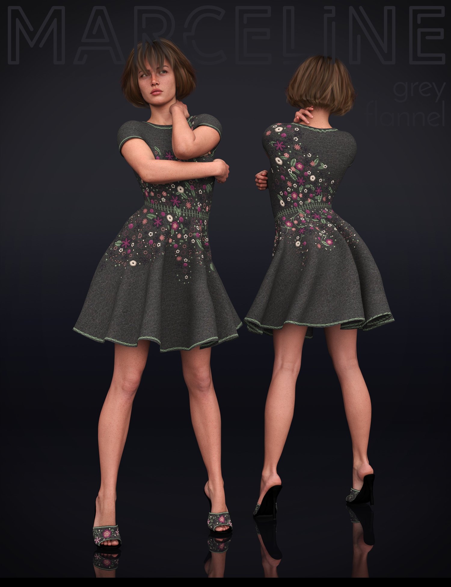 Dforce Marceline Dress For Genesis Daz D