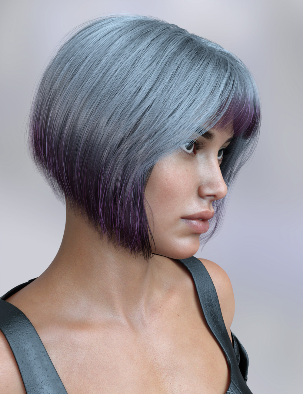 MRL Paintbox For DForce Casual Bob Hair For Genesis 8 And 8 1 Female