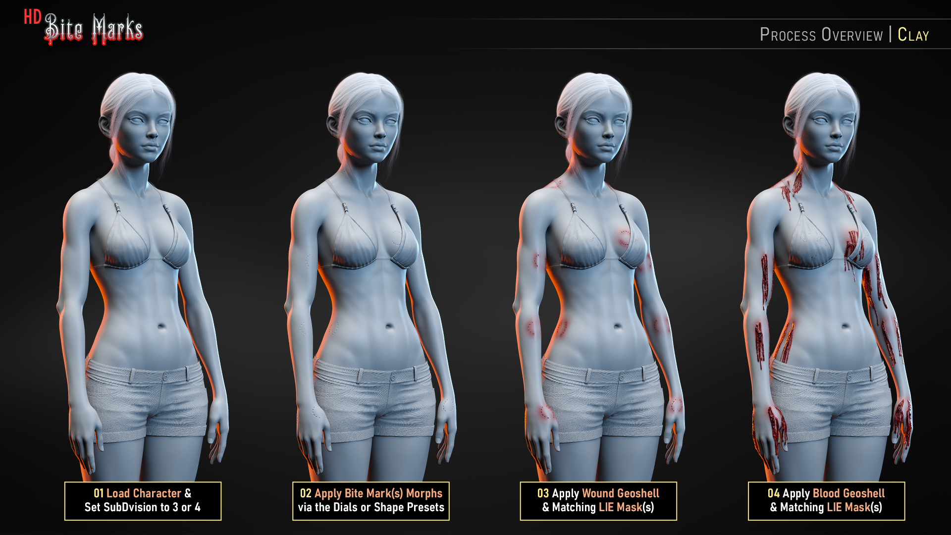 Hd Bite Marks For Genesis And Female Daz D