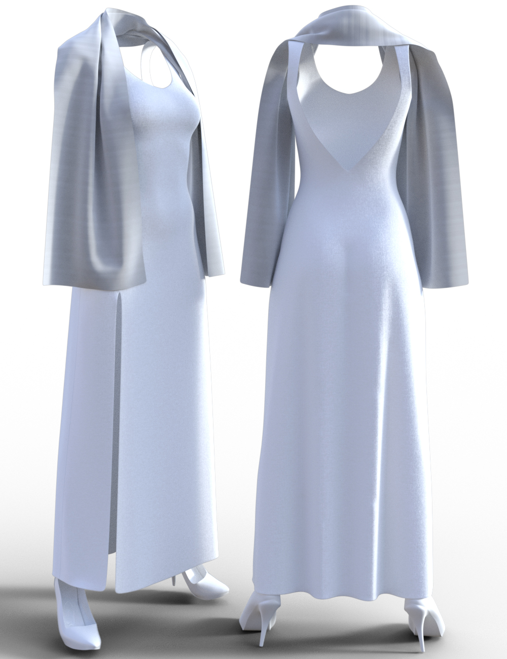 Dforce Timeless Long Dress Outfit For Genesis And Female Daz D