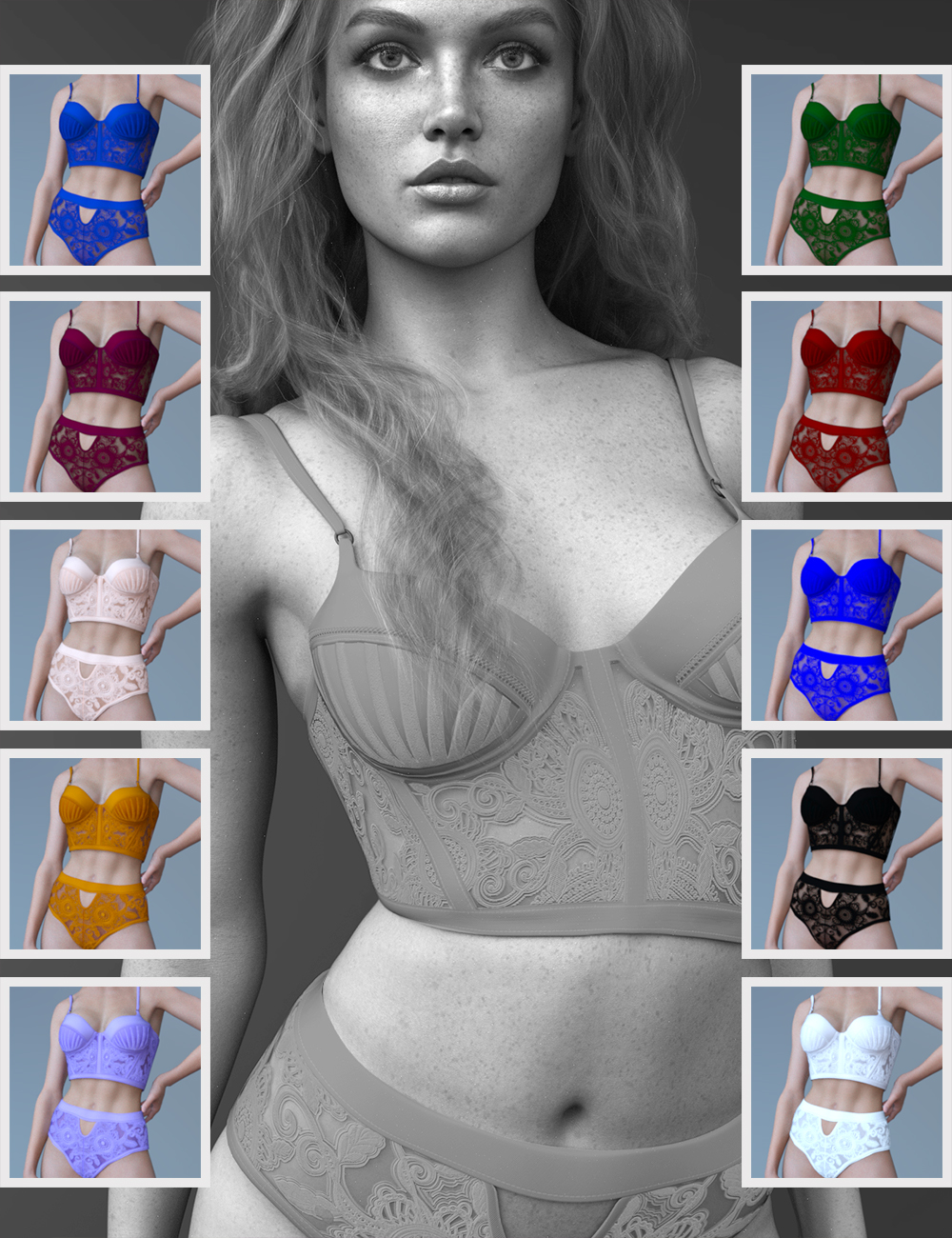 X Fashion In Cute Lingerie For Genesis Daz D