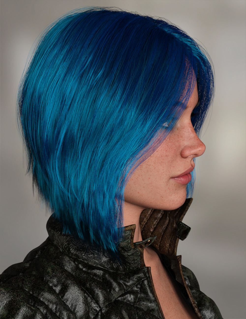 MRL DForce Layered Bob Hair For Genesis 9 Daz 3D