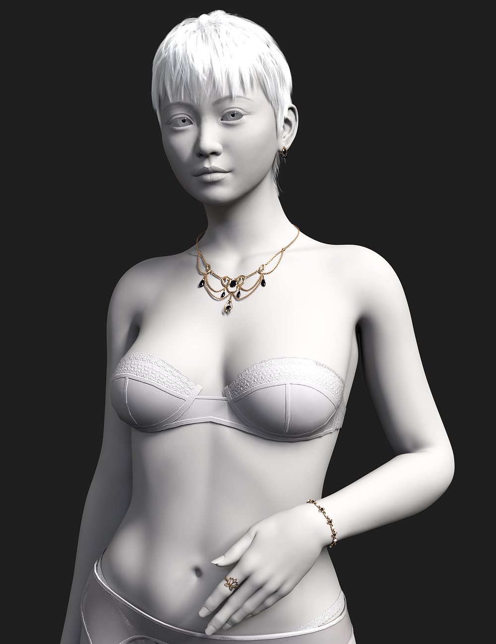 DForce Sanya Nights Outfit And Lingerie For Genesis 9 Daz 3D