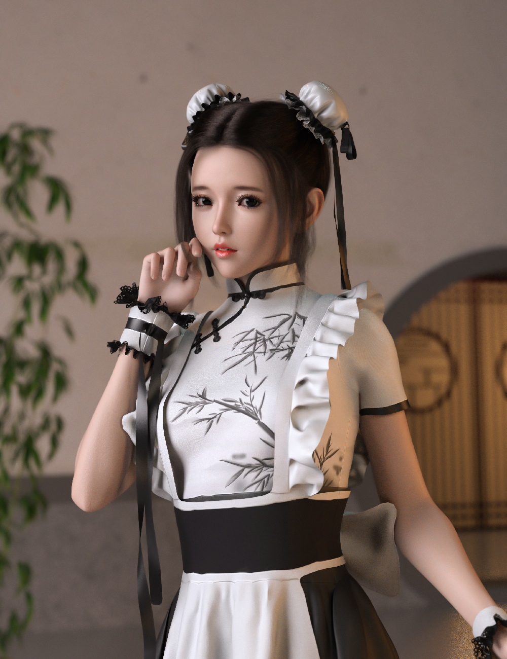 Dforce Mktg Buns Maid Outfit For Genesis And Daz D