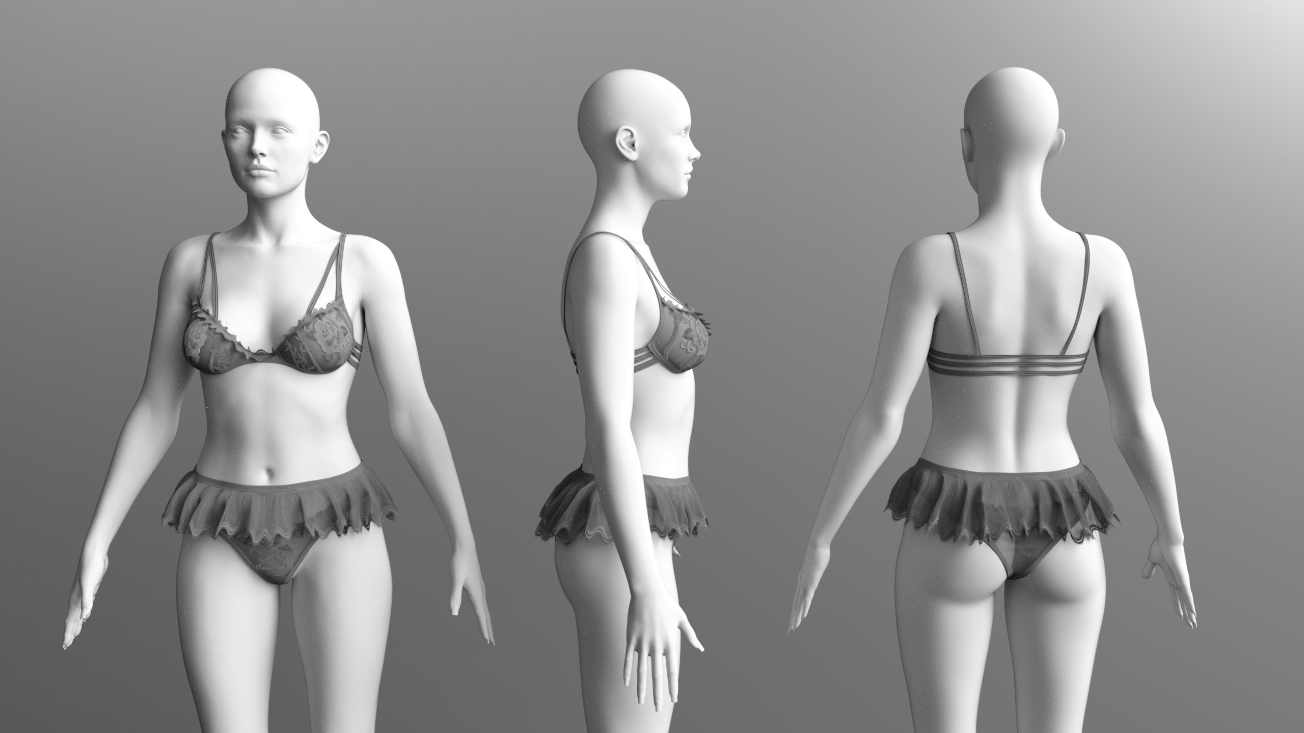 DForce X Fashion Mia Lingerie For Genesis 9 Daz 3D