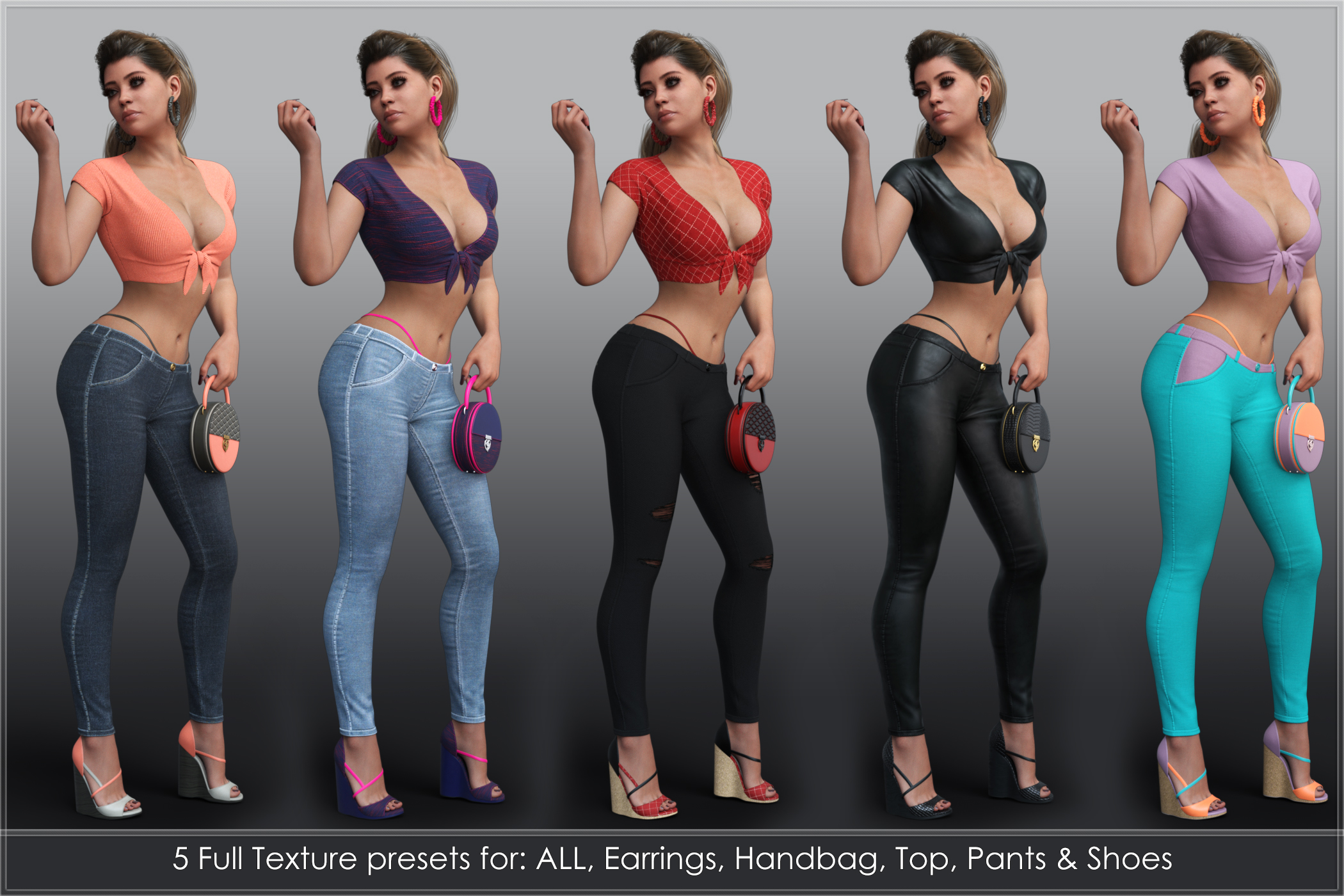 Spring Fling Outfit For Genesis 9 Daz 3D