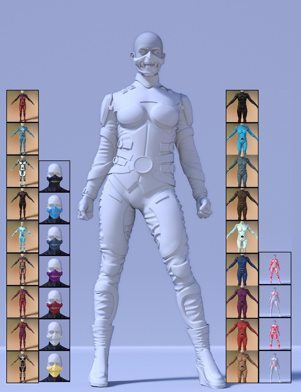 SPRTight Combat Suit For Genesis 9 Daz 3D