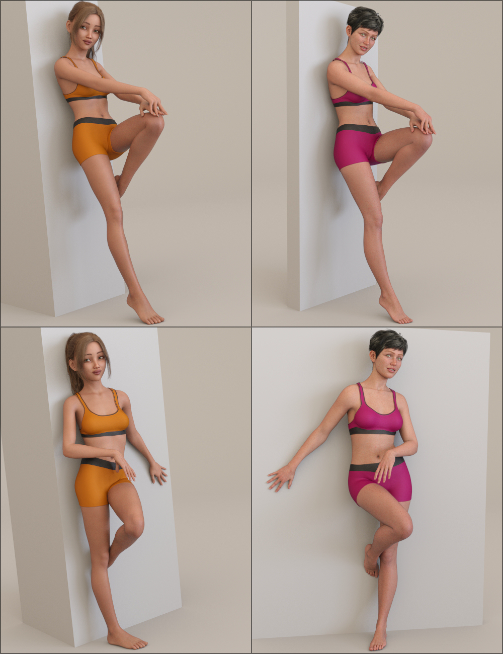 MMX Feminine Poses For Genesis 9 Daz 3D