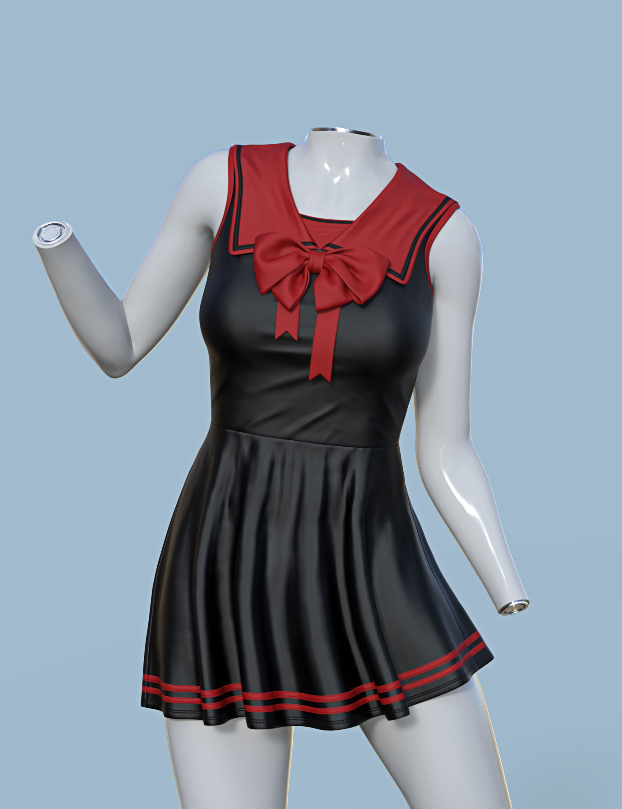 DForce SU Sailor Outfit For Genesis 9 8 1 And 8 Female Daz 3D