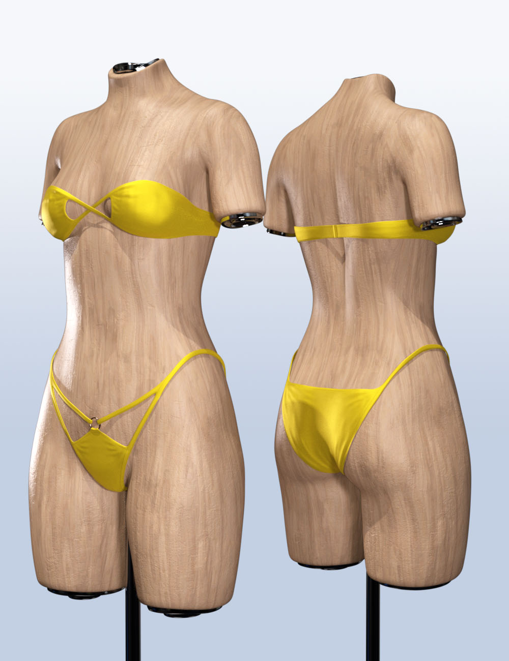 Dforce Strapless Bikini Outfit For Genesis Daz D