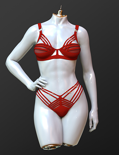 X Fashion In Trims Lingerie Daz 3D