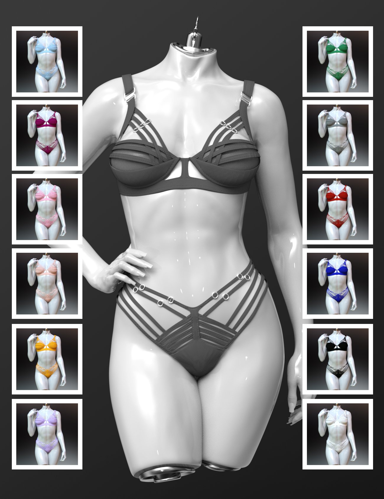 X Fashion In Trims Lingerie Daz D